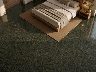 Asian Green granite in a bedroom, visualisation