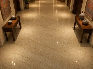 Astoria Gold granite in a corridor, visualisation