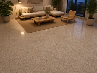 Shiffon Pink granite in a living room, visualisation