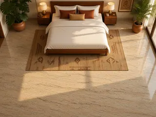 Shiva Gold granite in a bedroom, visualisation